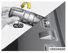 Position d'éclairage automatique (si équipé)