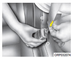 Ceinture de sécurité centrale arrière