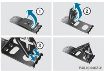 Mercedes-Benz Classe R. Immobilisation du véhicule