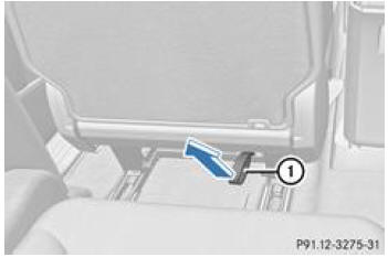 Mercedes-Benz Classe R. Position pour la descente du véhicule