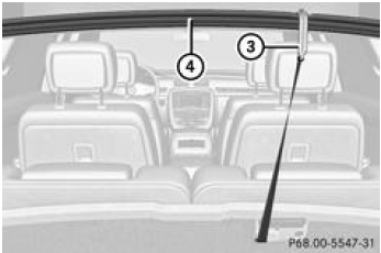 Mercedes-Benz Classe R. Relèvement du plancher du compartiment de chargement