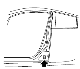 Nissan Leaf. Étiquette d'homologation fmvss/nsvac