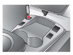 Nissan Leaf. Fonctionnement du port de connexion usb