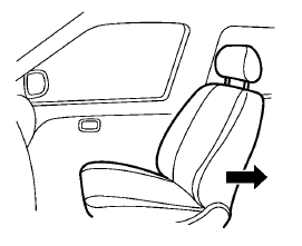 Nissan Leaf. Dispositif de retenue orienté vers l'avant (siège du passager avant) - étape 1
