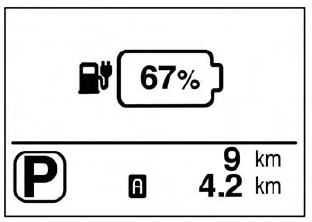 Nissan Leaf. État de charge (%)