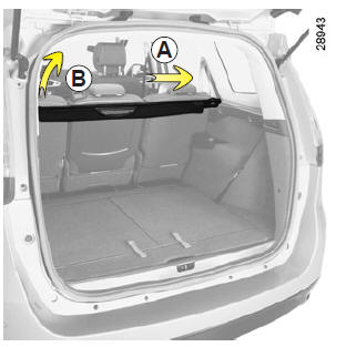 Dépose du cache-bagages