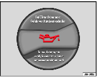 Dans le compartiment- moteur : bouchon de l'orifice de remplissage d'huile-moteur