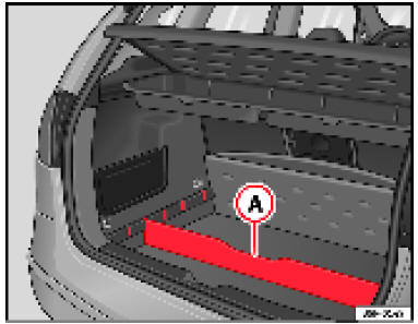 Fig. 106 Séparateur du plancher du coffre à bagages