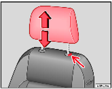 Réglage ou dépose de l'appuie-tête