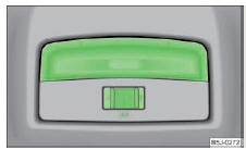 Skoda Roomster. Fig. 26 Eclairage intérieur arrière